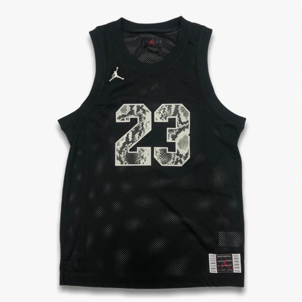 Nike Air Jordan XI AJ11 Jumpman Legacy Jersey CI0304-010 (Black/Snakeskin)